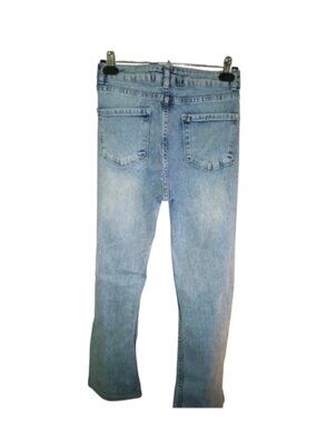 YMR Moda Jeans Women’s 40 High‑Rise Blue Stonewash